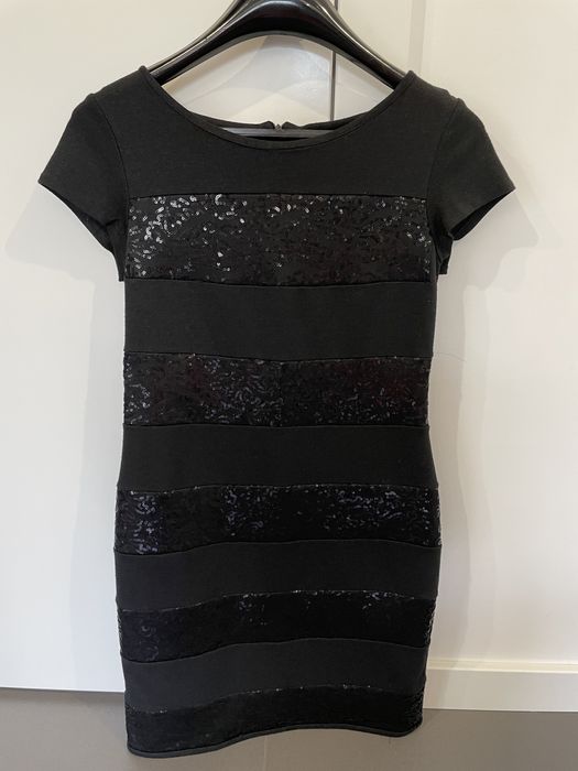 Sukienka czarna echo 38 elegancka