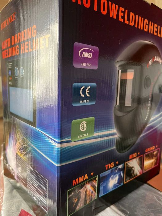 Комплект для зварювання: Feifanke MIG135 + маска Auto Darkening + рукавиці