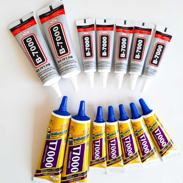 Клей T7000 B7000 - черный жидкий скотч, герметик для дисплейных модуле ...