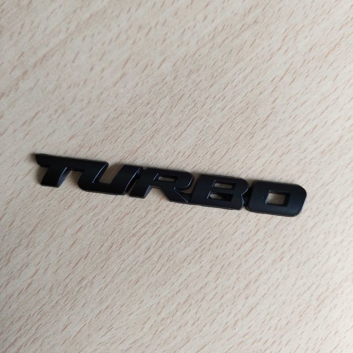Adesivo Autocolante TURBO em liga de metal