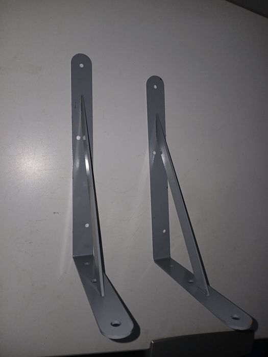 Czarny wspornik pod polke 200x300 metalowy
