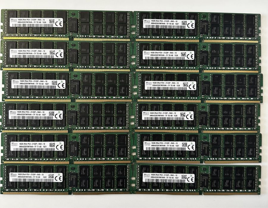 Серверна пам'ять DDR4 16gb pc4-2133 rdimm ecc (опт/роздріб)