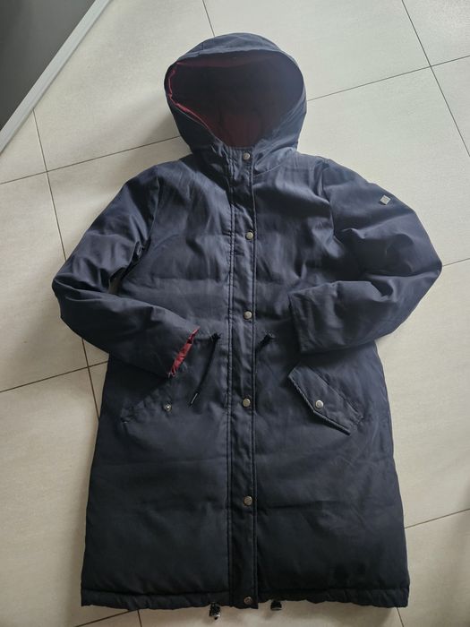 Dłuższa kurtka pikowana Cropp s/m szer 51x2 dl 88cm dwustronna