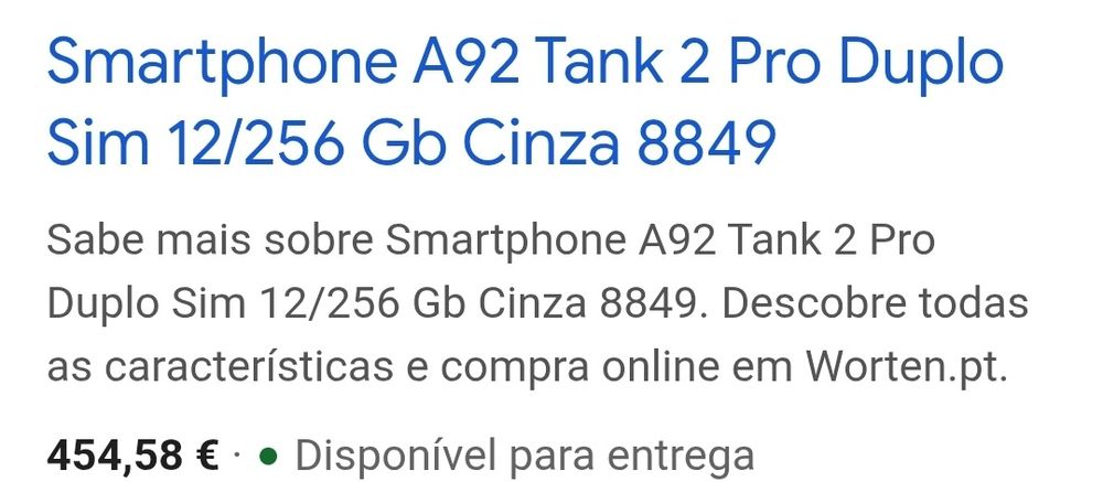 Telemóvel Tank 2 pro