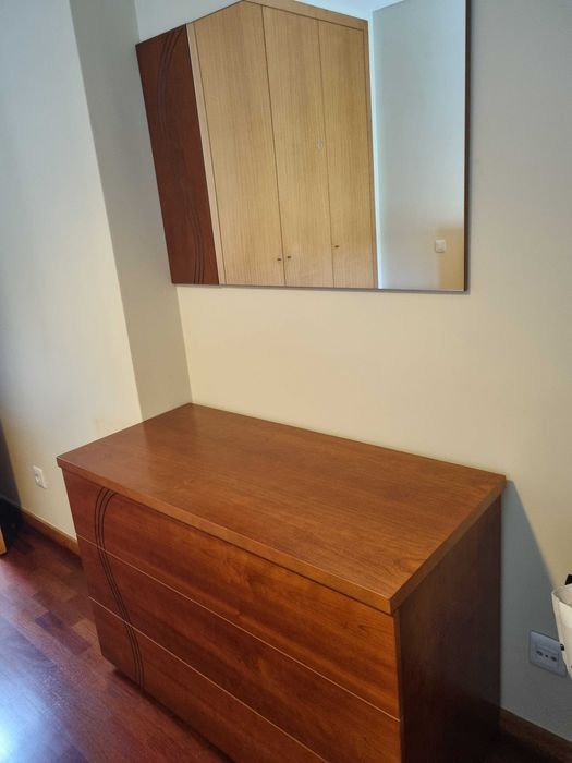 Mobilia completa quarto madeira moveis de cerejeira