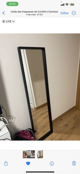 Espelho novo preto64187770288513124