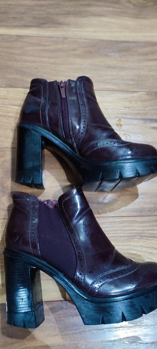 Bordowe botki Jenny Fairy rozm 37