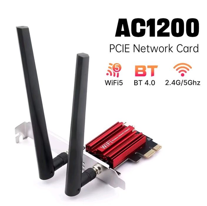 Fenvi WiFi 5 PCI-E AC 1200, 2,4G, 5G, BT4.0