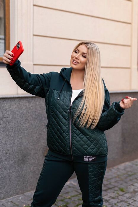 Тёплый костюм с курткой батал 44-58