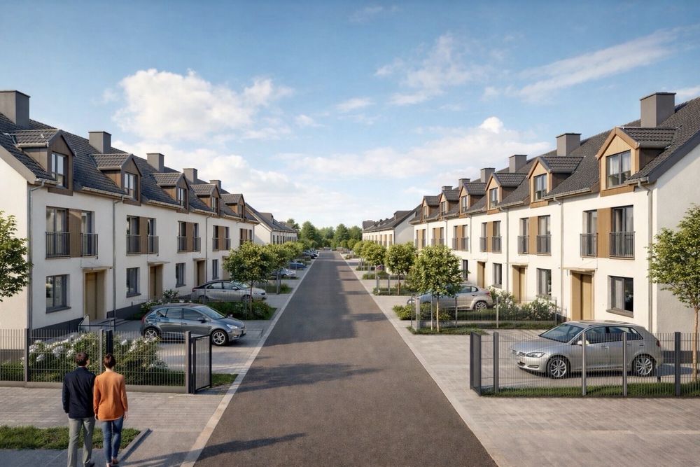 Łęgajny działka inwestycyjna pod zabudowę szeregową - 24 lokale