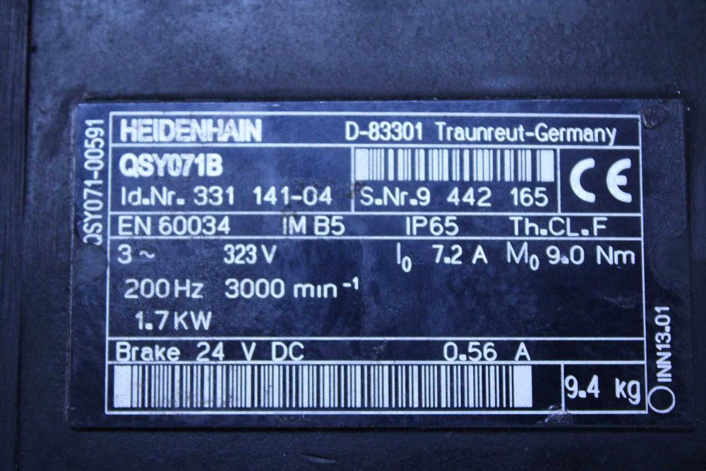 Servo Motor Síncrono HEIDENHAIN QSY071B - 00591