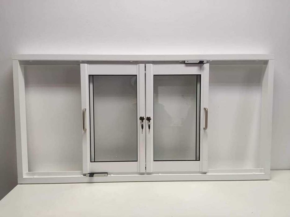 okno przesuwne w bok, podawcze aluminiowe do kuchni kontenera