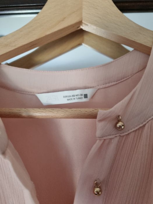 Vestido zara  plissado  novo xs veste grande