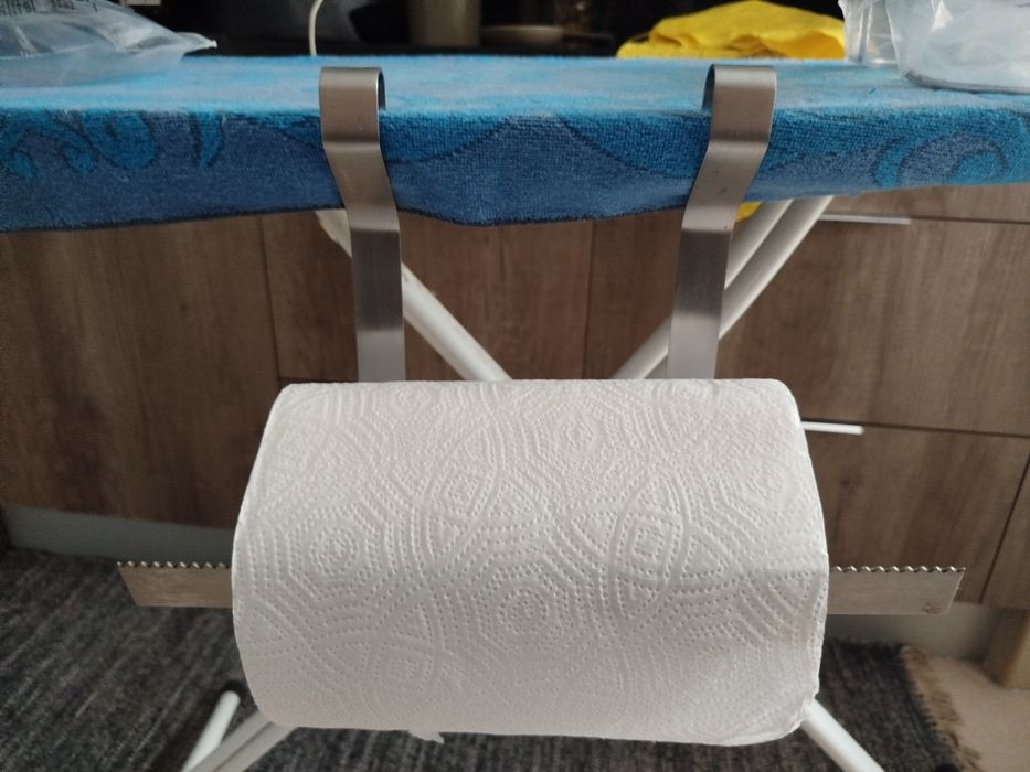 Suporte para papel de cozinha em alumínio dependurar