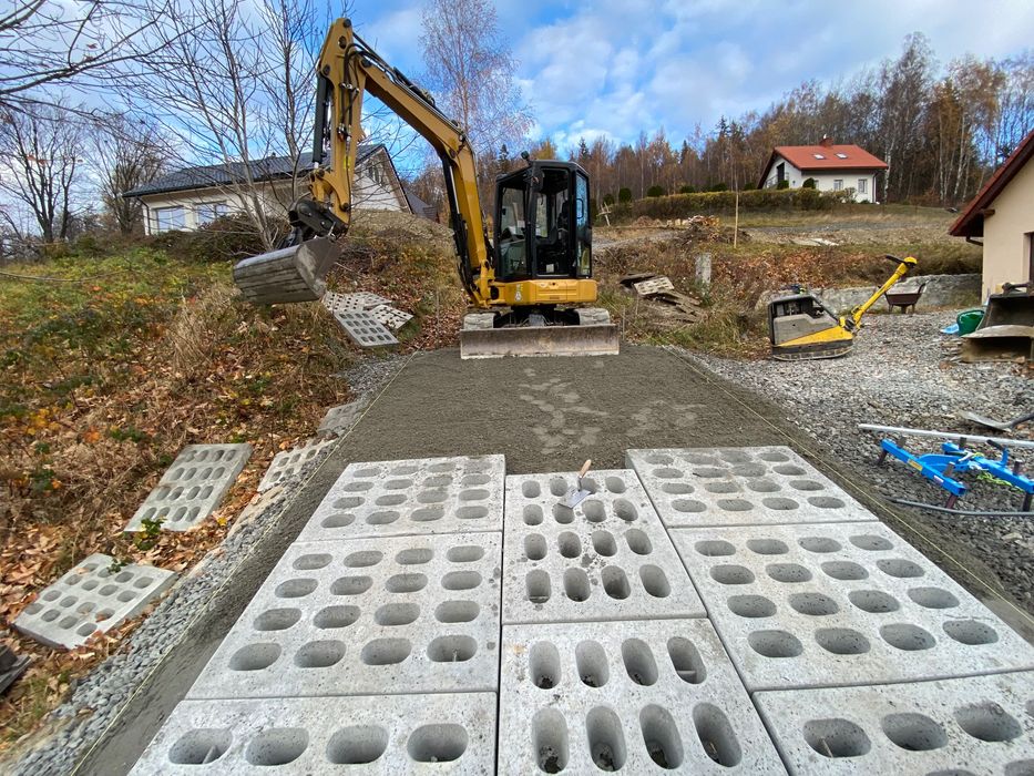 Drogi dojazdowe z płyt Jumbo # Utwardzanie Terenu , dróg