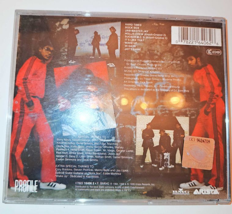 CD audio Run DMC Hard Times stan płyty bardzo dobry, pudełka słaby