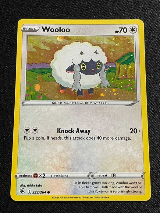 Carta Pokémon Wooloo 222/264 Fusion Strike
