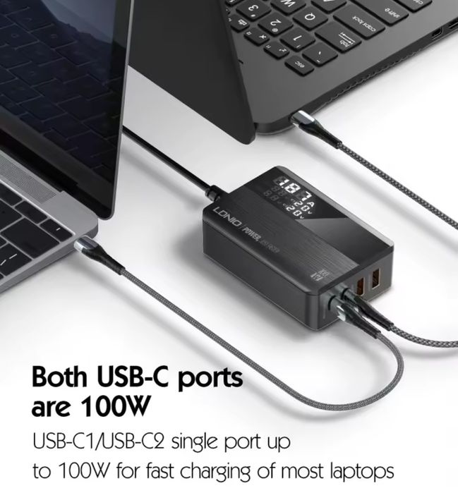 Зарядное устройство LDNIO A4809C GaN 100 Вт