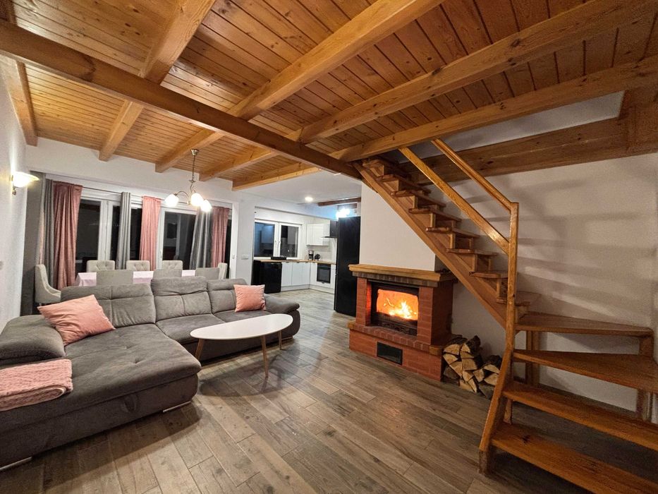 Domek z Pięknym Widokiem na Jezioro 8-10 Osób 4 Sypialnie Plaża Pomost