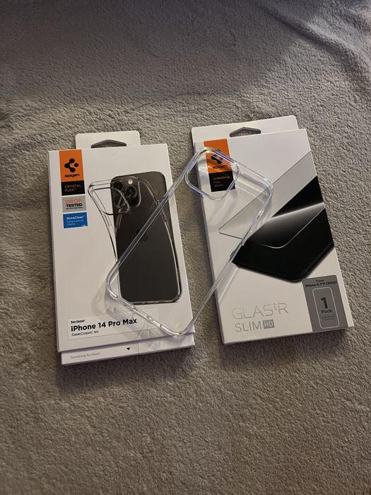 Etui Spigen iPhone 14 Pro Max zestaw + szkło SPIGEN! Nowe