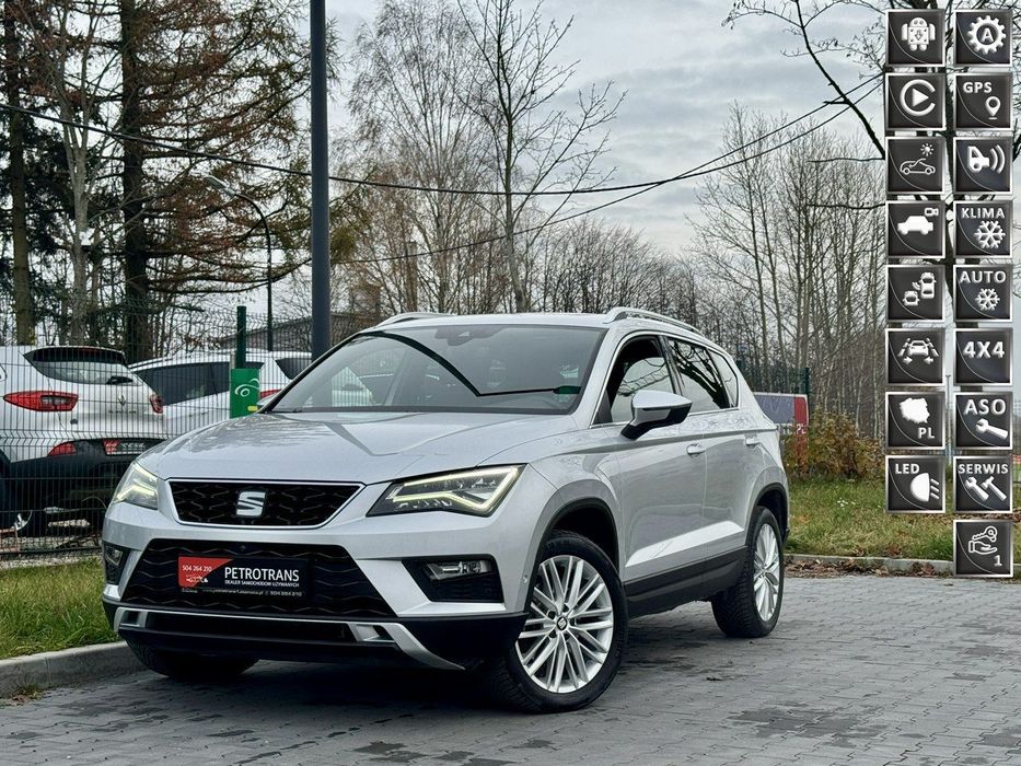 Seat Ateca 2.0 TDI / 190KM 4DRIVE FULL LED Automat Nawigacja Kamery 360 Panorama