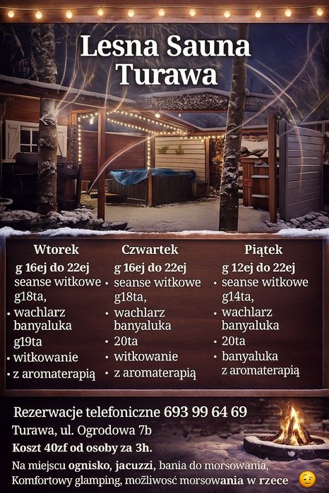 sauna-jacuzzi Turawa-komfortowy glamping