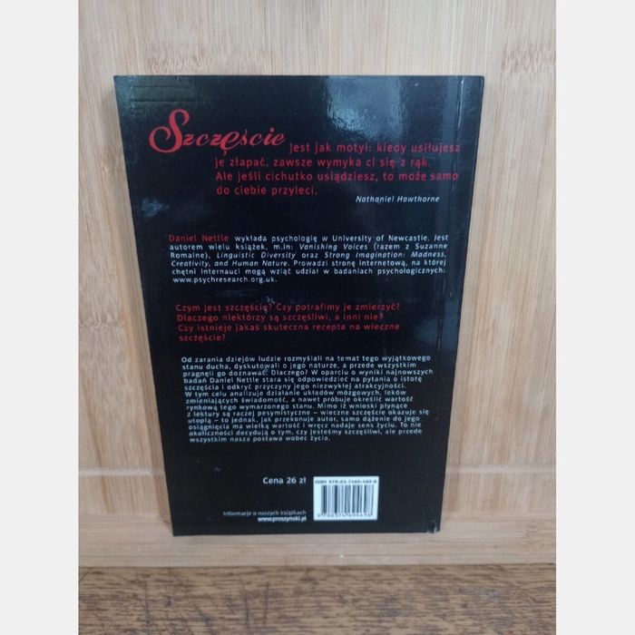 Szczęście sposobem naukowym wyłożone. Daniel Nettle