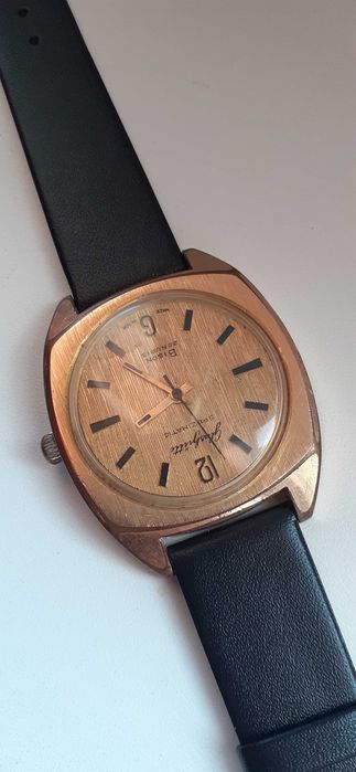 Zegarek GLASHUTTE BIZON SPIZMATIC 26 RUBIS złoty Automatic.