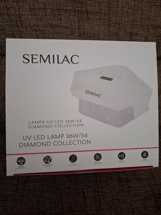 Semilac Lampa do paznokci i hybryd UV LED 36/54w Biała Diamond Collection