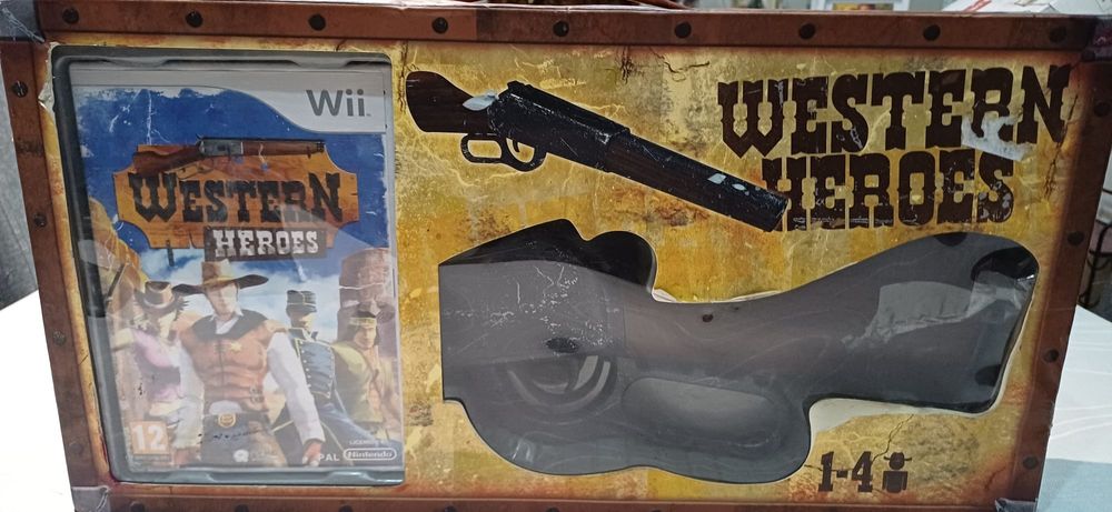 Jogo Western Heroes Wii com Arma