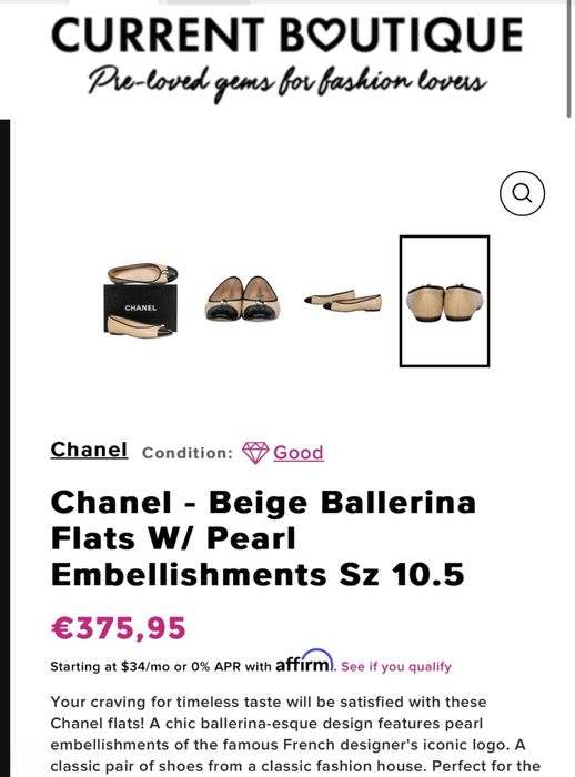 Нові балетки Шанель Chanel