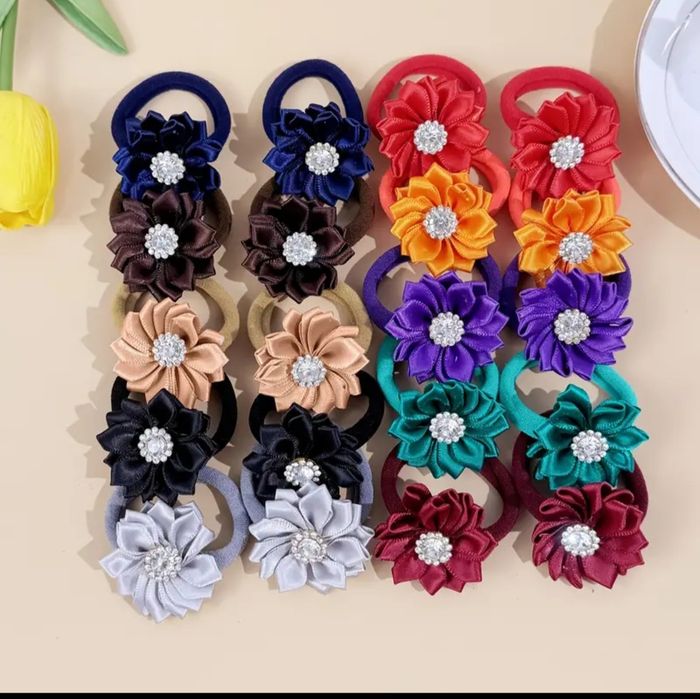 Набір квіткових резинок для волосся (20 шт.)