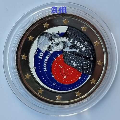 Moedas Euro coloridas de  2€