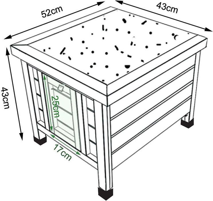 Coelheira coelhos casota gato animais pequenos 43x43x52NOVOENVIOGRÁTIS