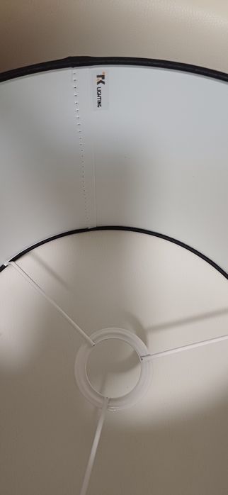 Abażur walec czarny do lampy podłogowej 20cmX30cm