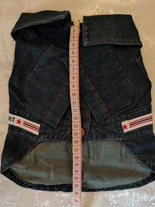 Casaco de ganga para o cão - size 10 - novo