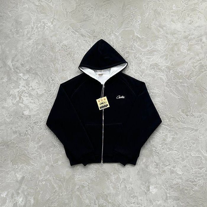 [БЕЗ ПЕРЕДПЛАТ] Зіпка Corteiz HMP Grey/Black / кофта кортез фліс