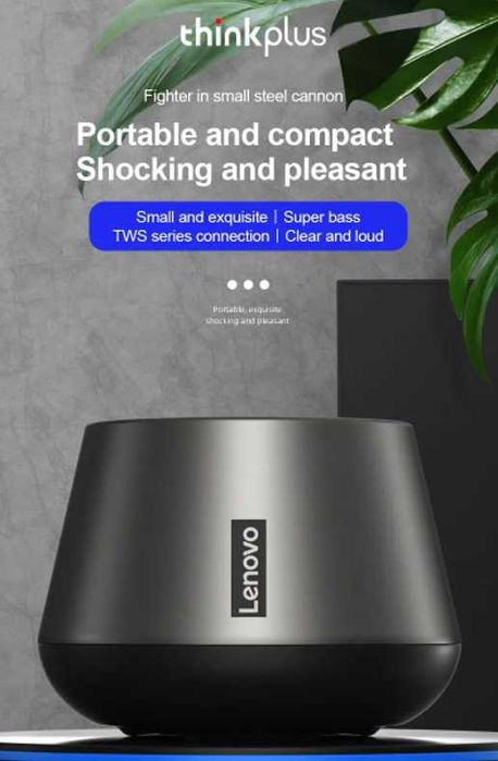 Lenovo K3 Pro - Coluna portátil Bluetooth 5.0 (mãos-livres)