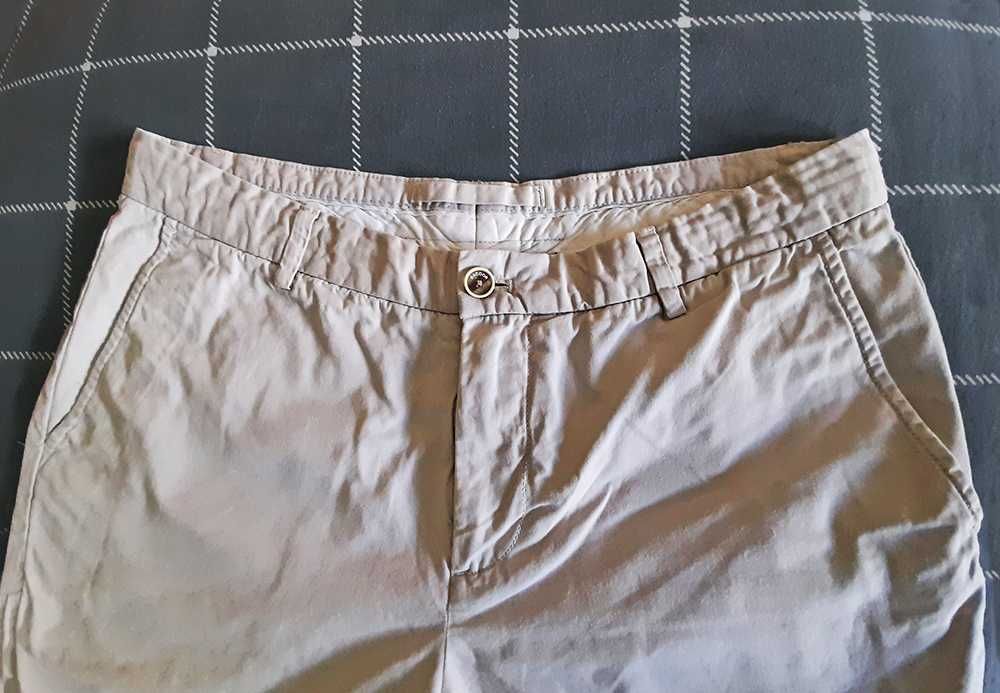 Calções Algodão Chino Cinzento  Sacoor  Portofino Homem Slim Fit 46