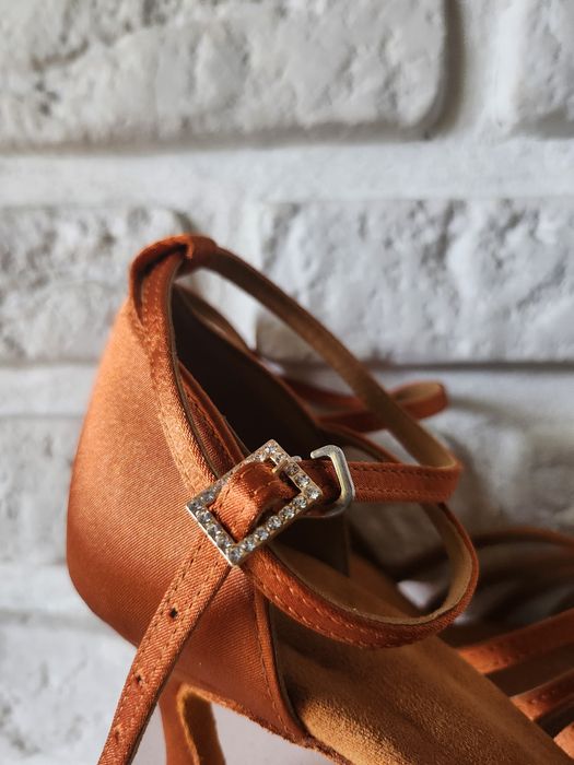 38 regulowane buty taneczne złote 7 cm bachata salsa taniec towarzy