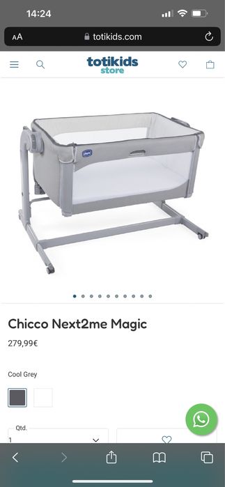 Cama CHICCO next2me magic evo