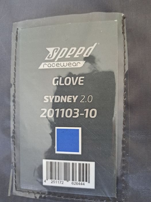 Luvas karting / automóvel.  Novo tamanho 10 . Preto ou azul.