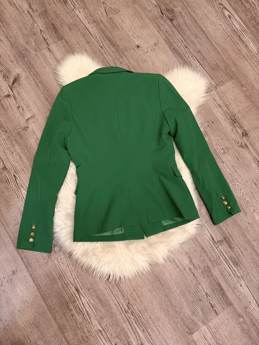 Elegancki zielony żakiet Attentif Paris Nowy