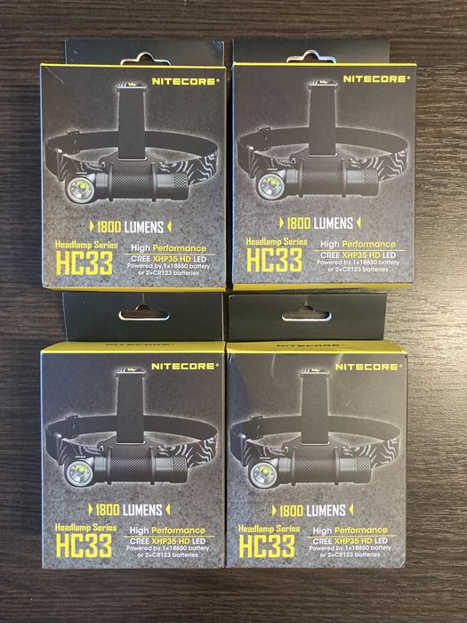 Ліхтар налобний Nitecore HC33 налобный фонарь 1800люмен