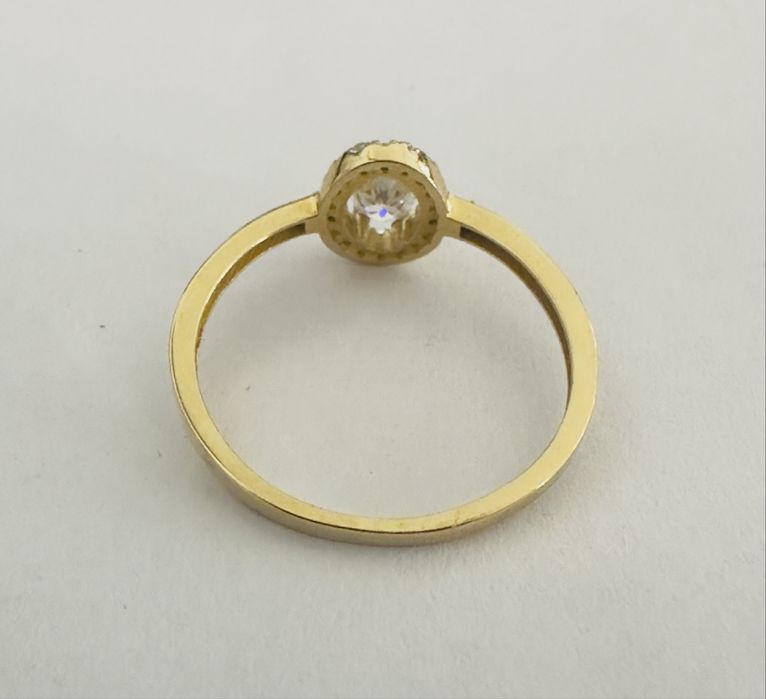 Złoty pierscionek 14k roz. 19