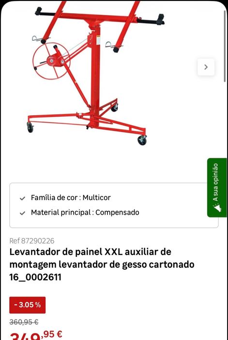 Elevador de placas de pladur