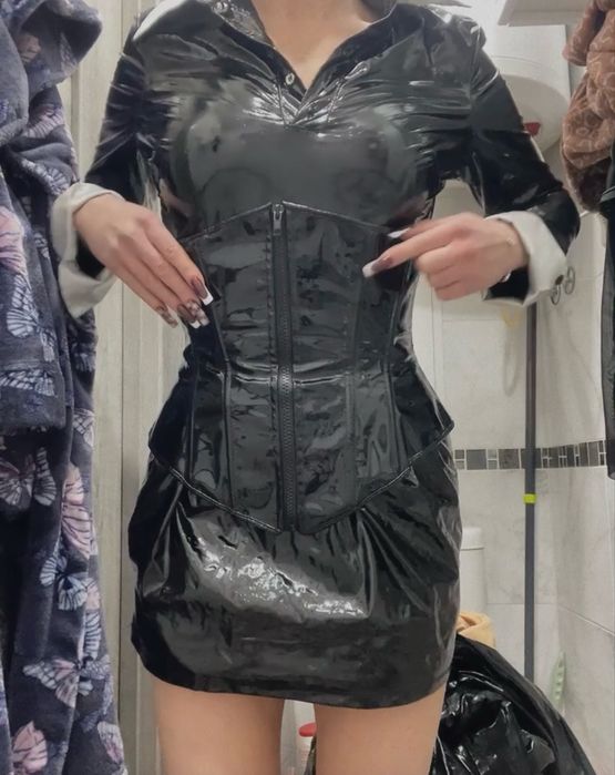 Платье латекс latex латексное платье