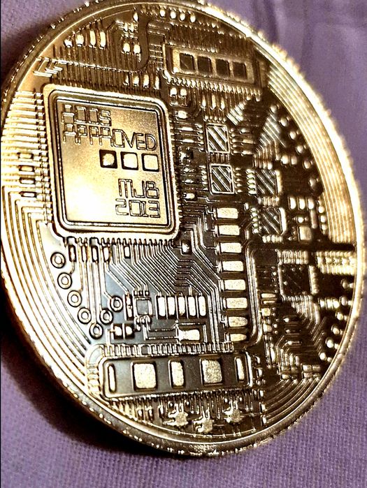 Moedas Bitcoin - Decorativas em metal