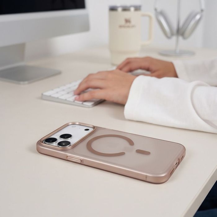 Tech-Protect magzero MagSafe iPhone 17 … 18 Pro Max matte desert gold