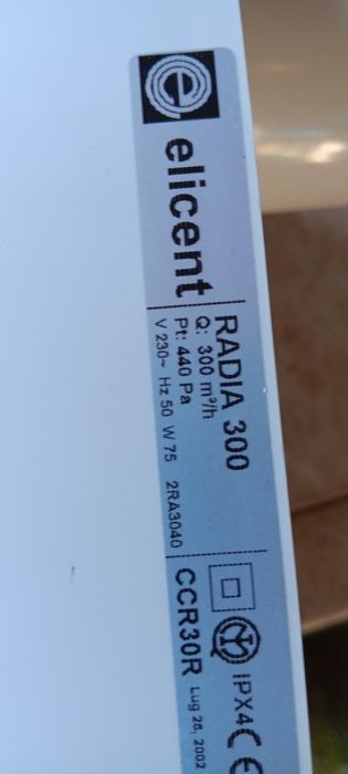 Aspirador centrifugo novo